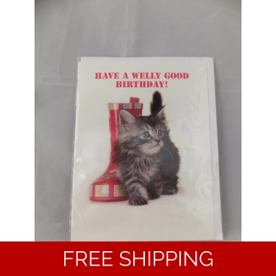 HAVE A WELLY GOOD BIRTHDAY CARD